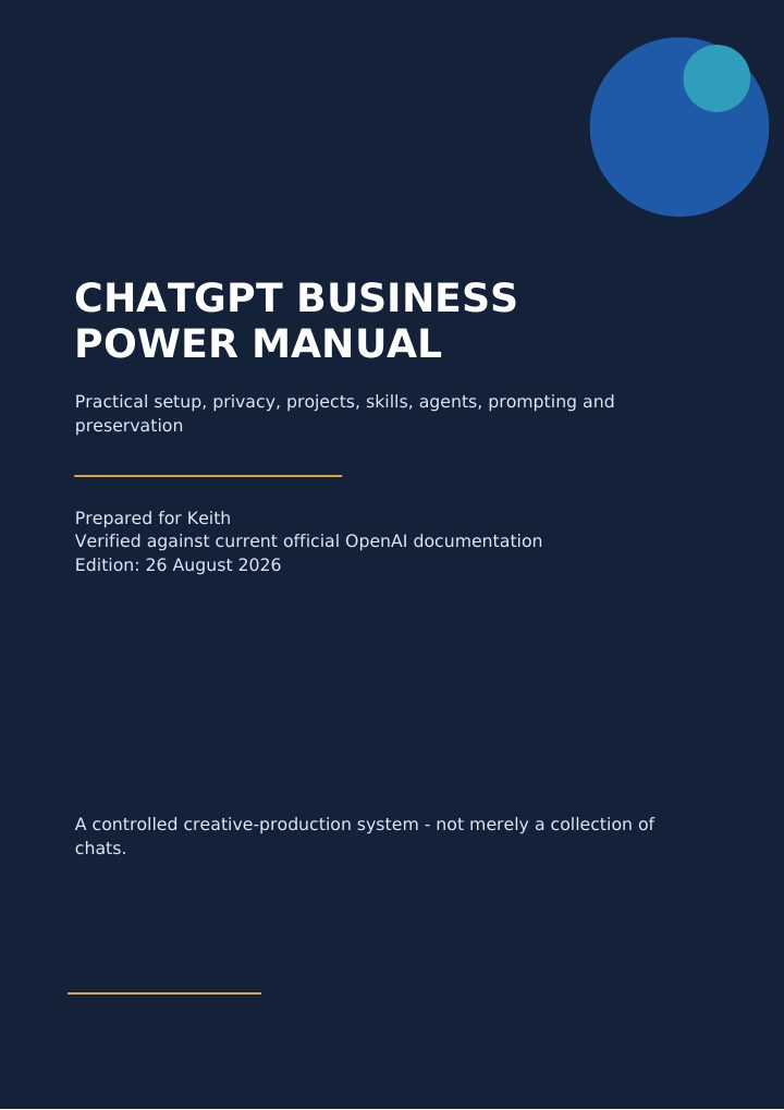 ChatGPT Business Power Manual cover
