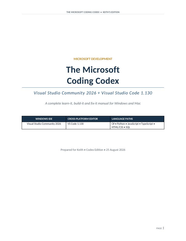 The Microsoft Coding Codex cover