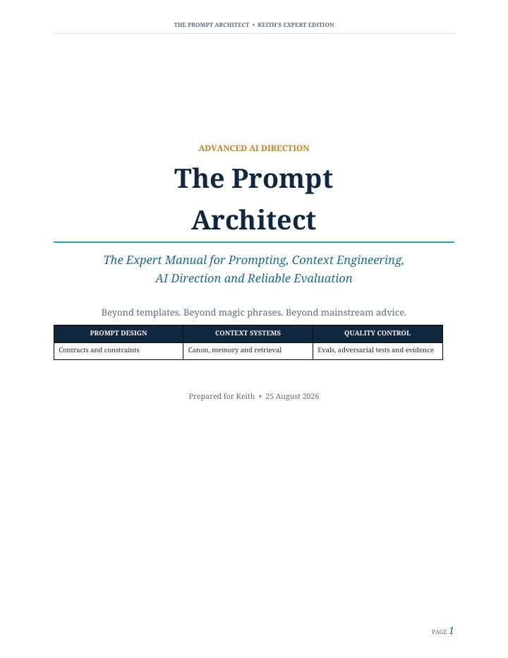 The Prompt Architect cover